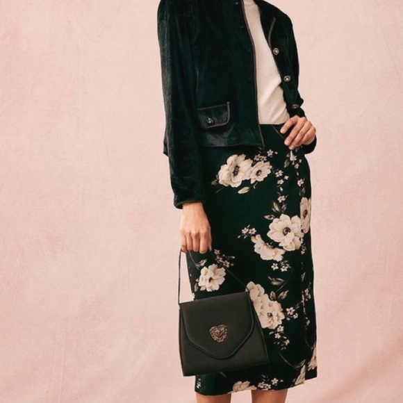 Vintage I Magnin Velvet Crop Blazer Jacket shoulder pads size 4 - Picture 9 of 11